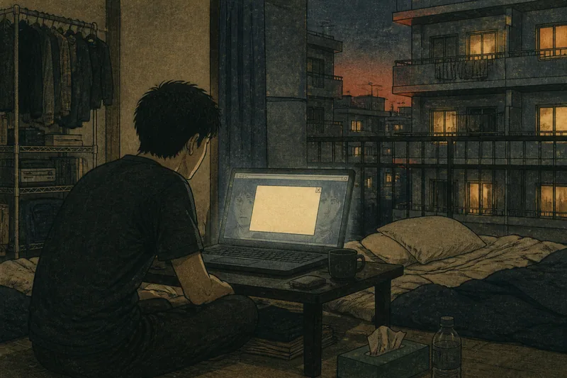 赤い部屋のイメージ挿絵