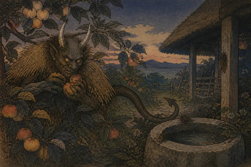 半夏生の悪魔のイメージ挿絵