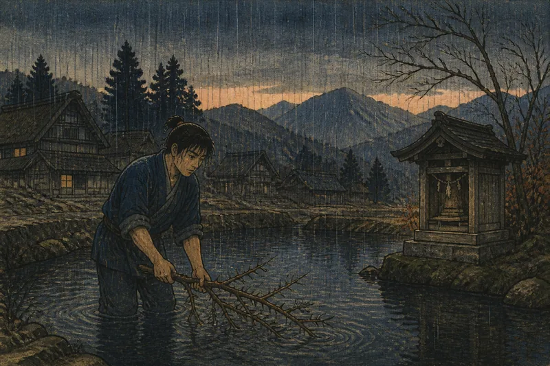 本沢の雨乞いのイメージ挿絵