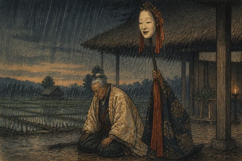 雨乞の面のイメージ挿絵