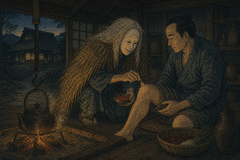白山市のアマメハギ膝皮剥ぎのイメージ挿絵