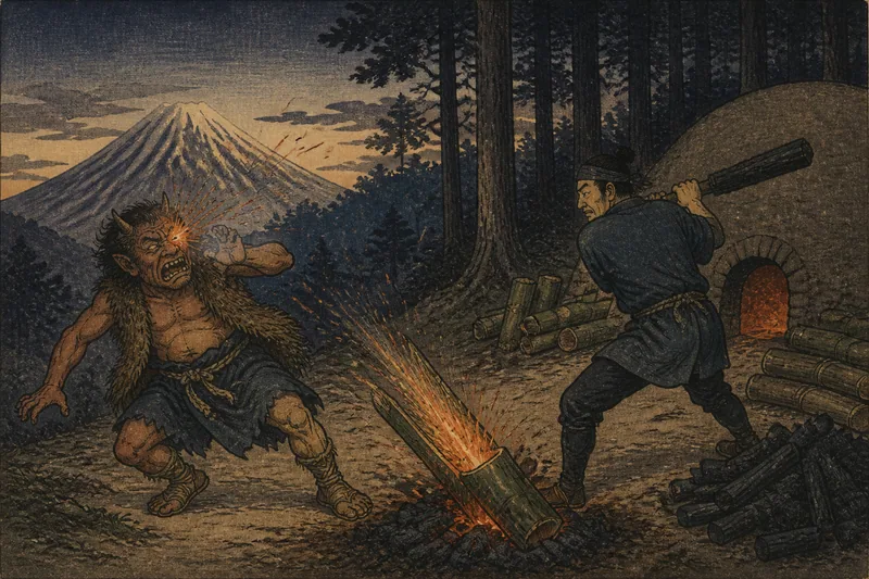 大山町の心読むあまのじゃくのイメージ挿絵