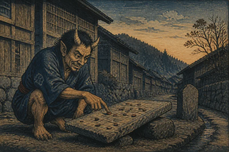 高山市の盤石への祟りのイメージ挿絵
