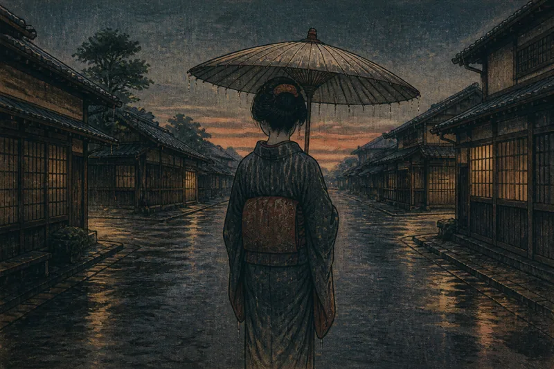 雨女のイメージ挿絵