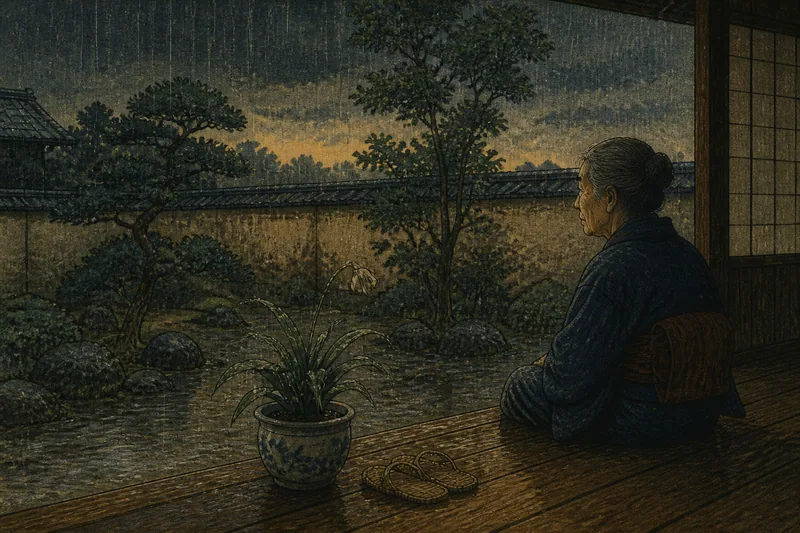 雨のイメージ挿絵