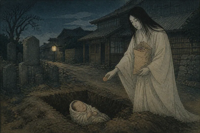 あめ買い幽霊のイメージ挿絵