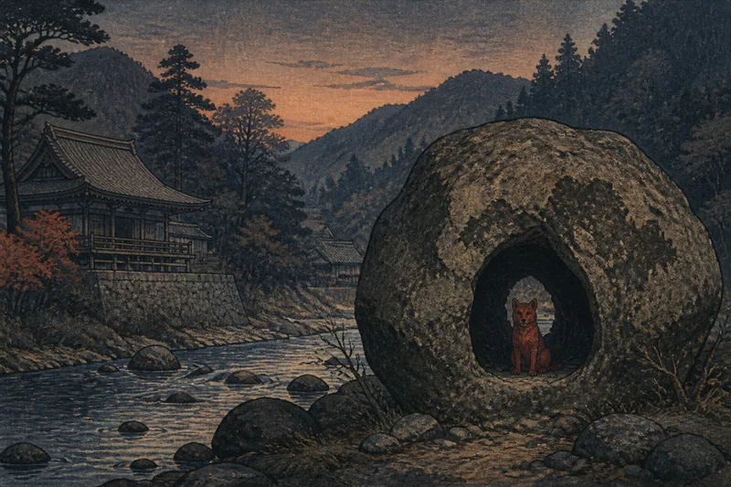 穴岩のイメージ挿絵