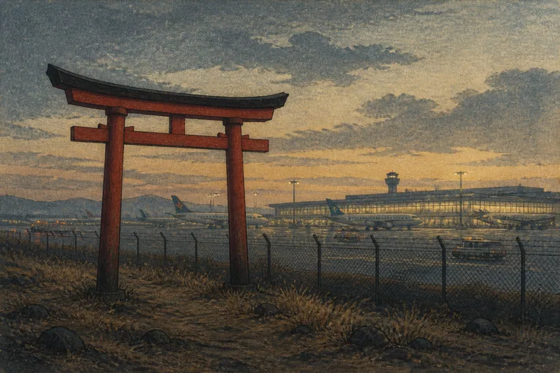 穴守稲荷の鳥居の祟りのイメージ挿絵