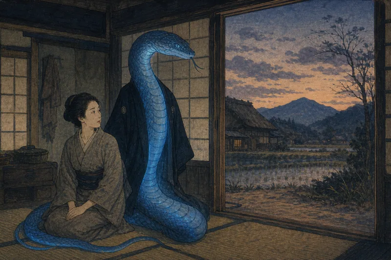 青大将の通い婿のイメージ挿絵