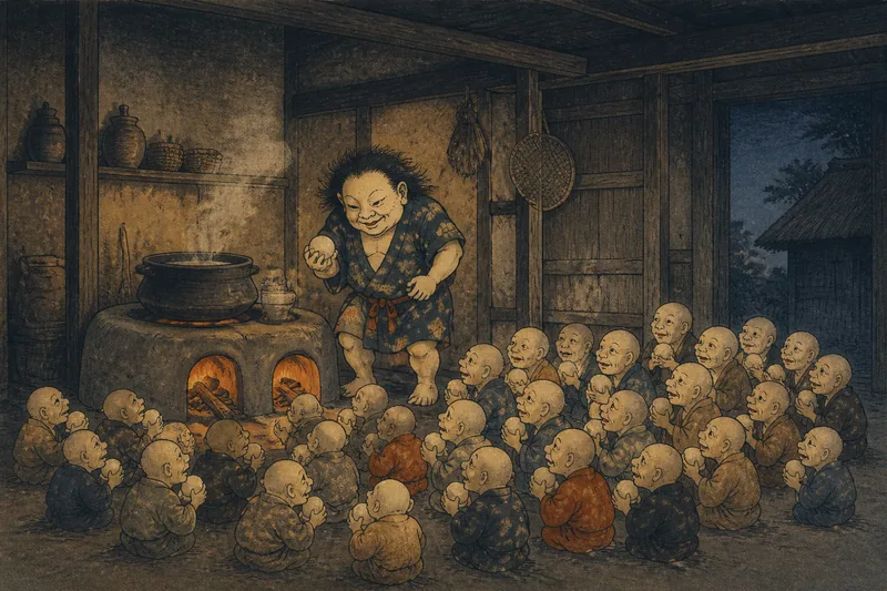 36人の子を持つ荒神様のイメージ挿絵