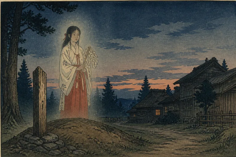 朝日神子塚のイメージ挿絵