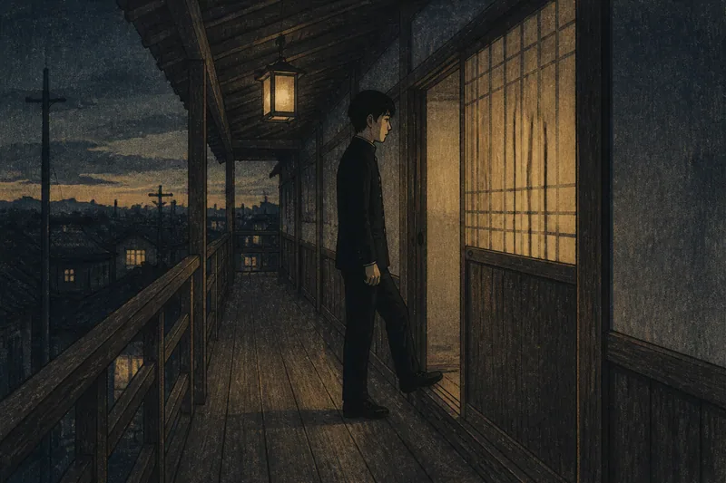 寮の通夜に響いた止まる足音のイメージ挿絵