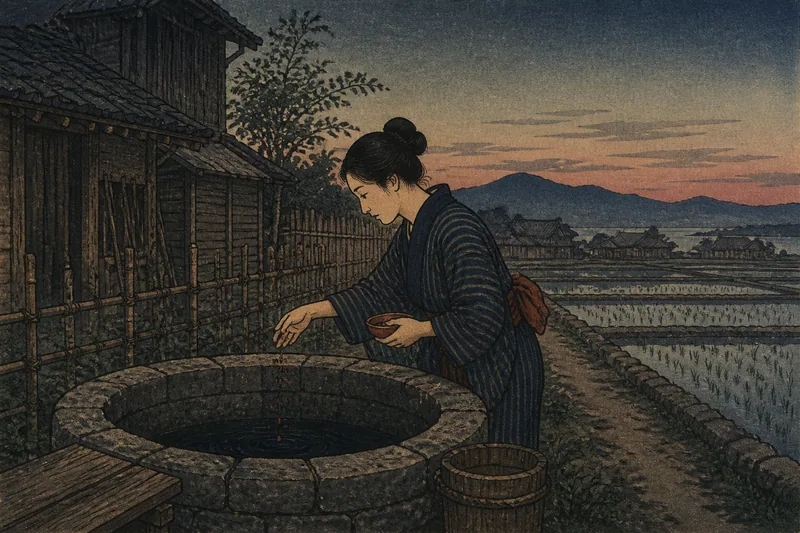 下関の小豆を落とすめいぼ治しのイメージ挿絵