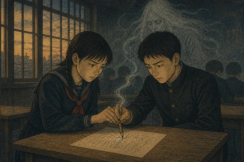 筆仙のイメージ挿絵