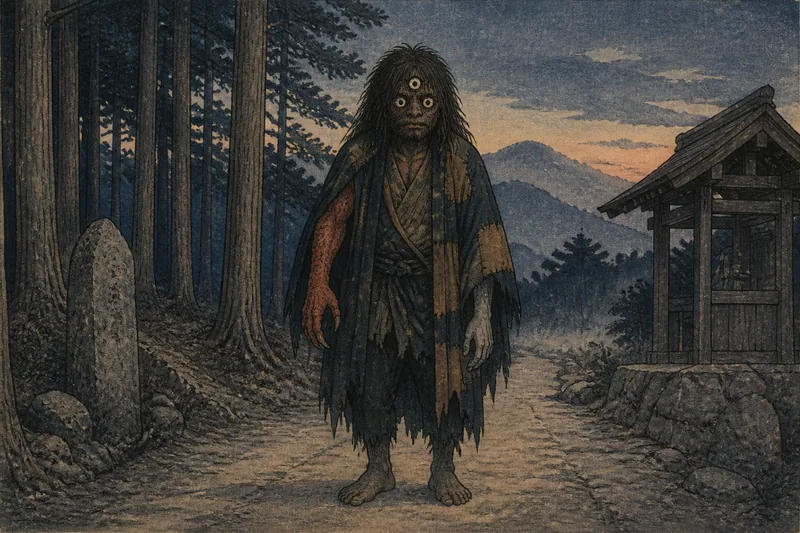 茅野の夜道に出るバケモノのイメージ挿絵