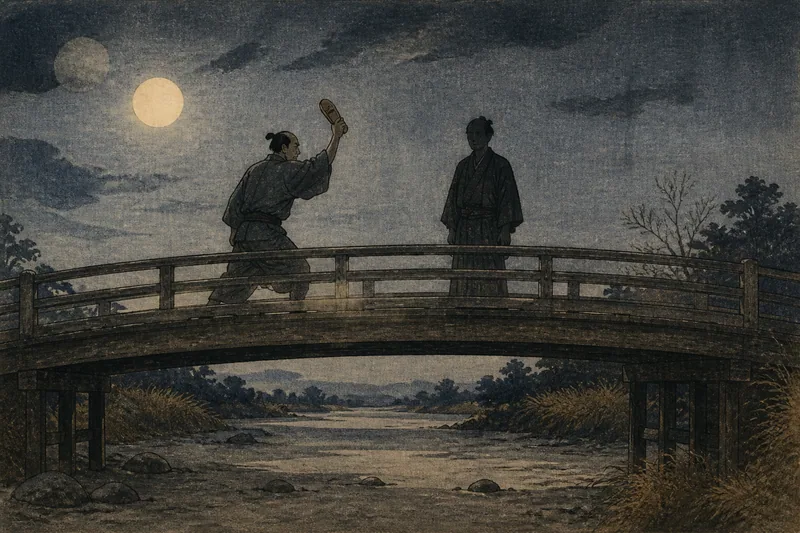 橋の上の化物のイメージ挿絵