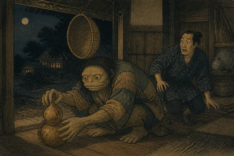 新発田の夕顔と籾通しの魔除けのイメージ挿絵