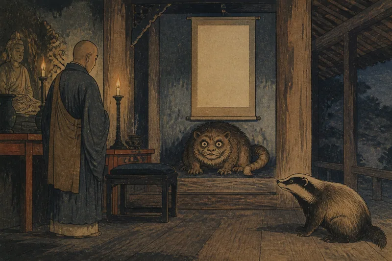 白鷹の寺の化け物退治のイメージ挿絵