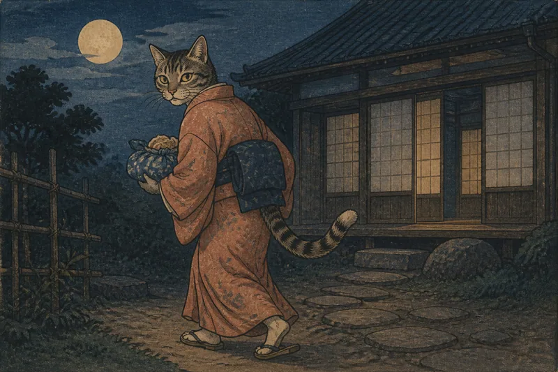 化け猫のイメージ挿絵