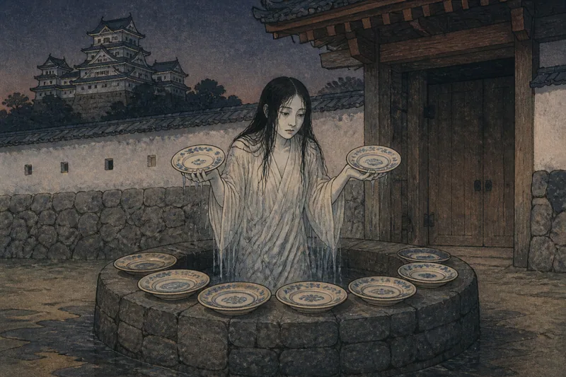 播州皿屋敷（お菊井戸）のイメージ挿絵
