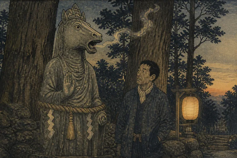 馬頭観音の山石のイメージ挿絵