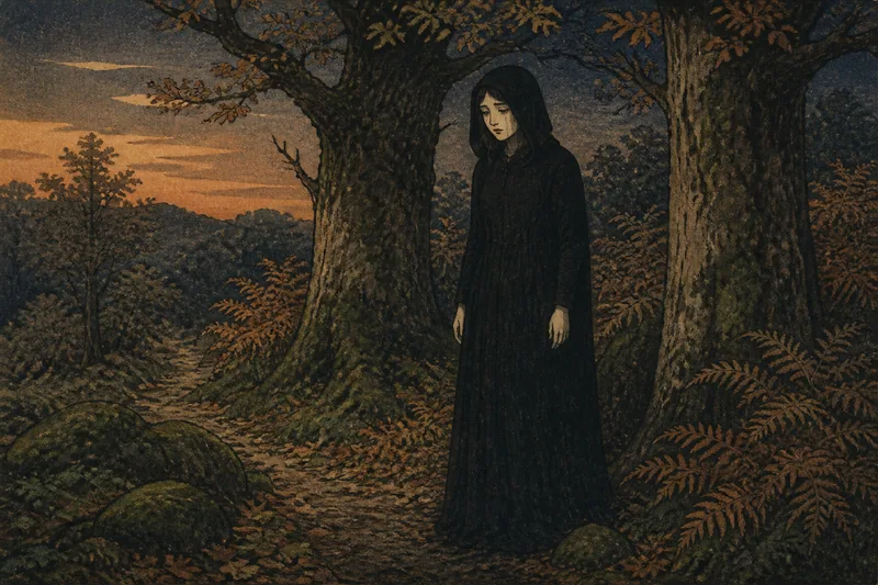 ブラッドリー森の黒衣の女のイメージ挿絵
