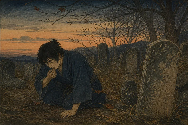 墓地のイメージ挿絵