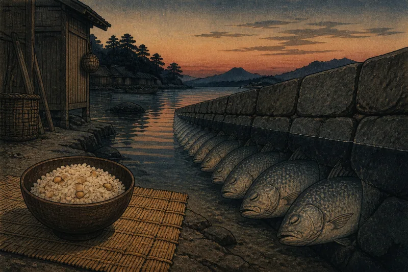 盆の大豆ごはんのイメージ挿絵