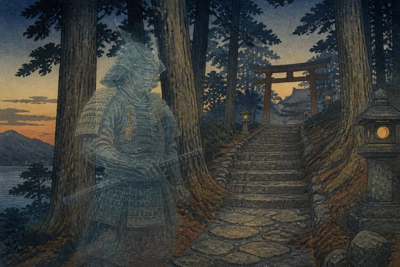 廿日市の陶晴賢の亡霊のイメージ挿絵