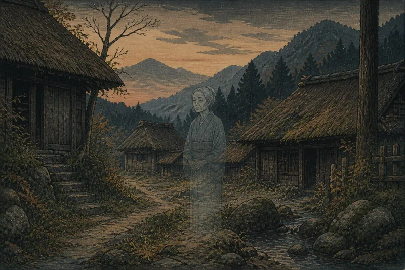 亡霊の出る部落のイメージ挿絵