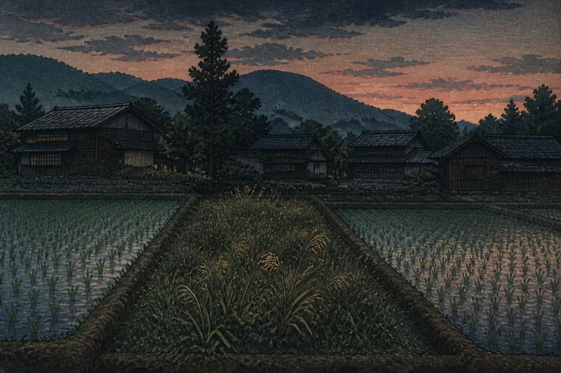 耕すと病人が出る田のイメージ挿絵