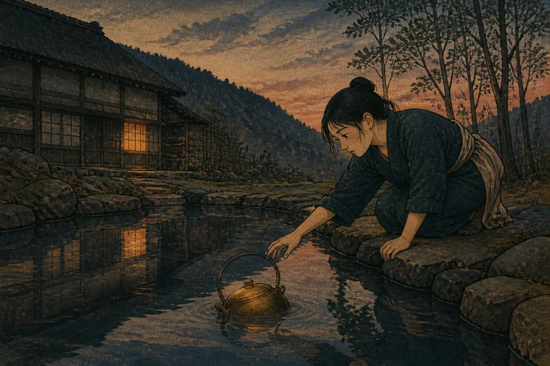茶釜渕のイメージ挿絵