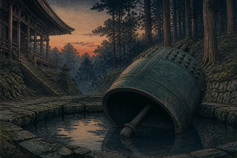 柏崎の鳴る鐘の淵沈みのイメージ挿絵