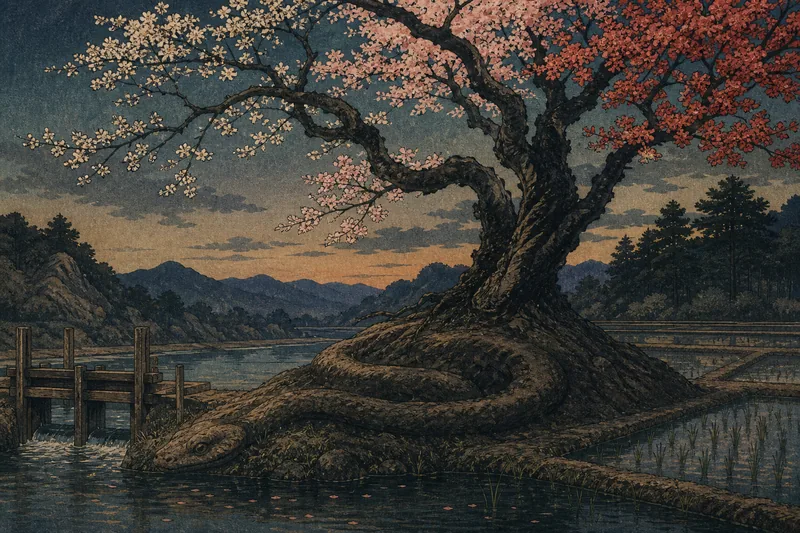 血桜のイメージ挿絵