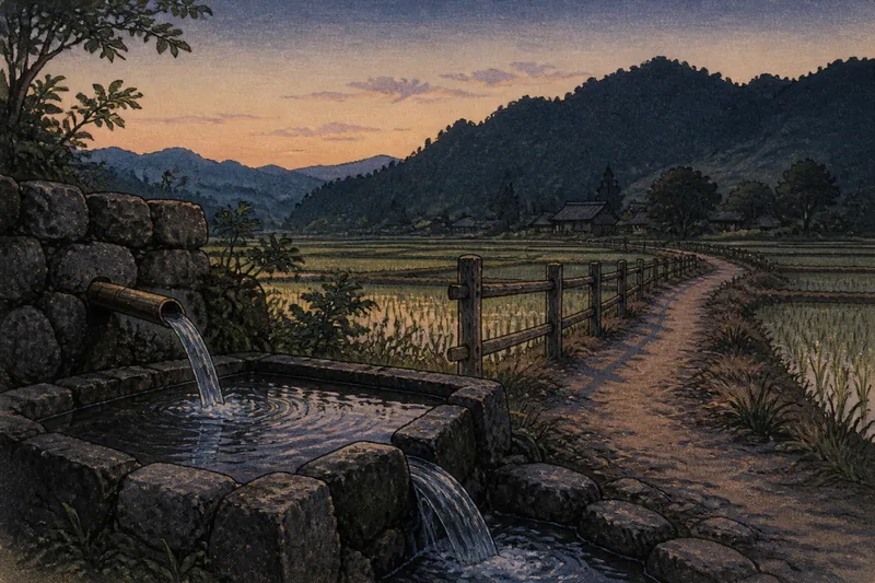 糸魚川の涸れない長者の水のイメージ挿絵