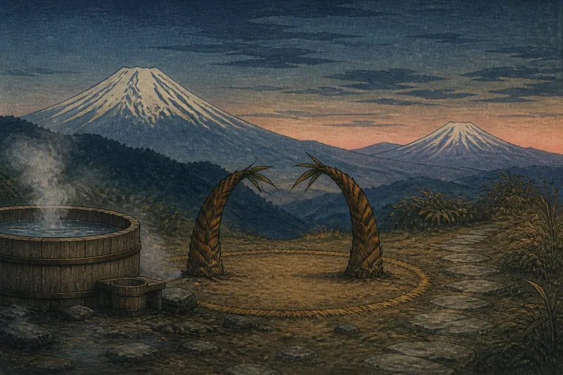 鳥海山の筍のイメージ挿絵