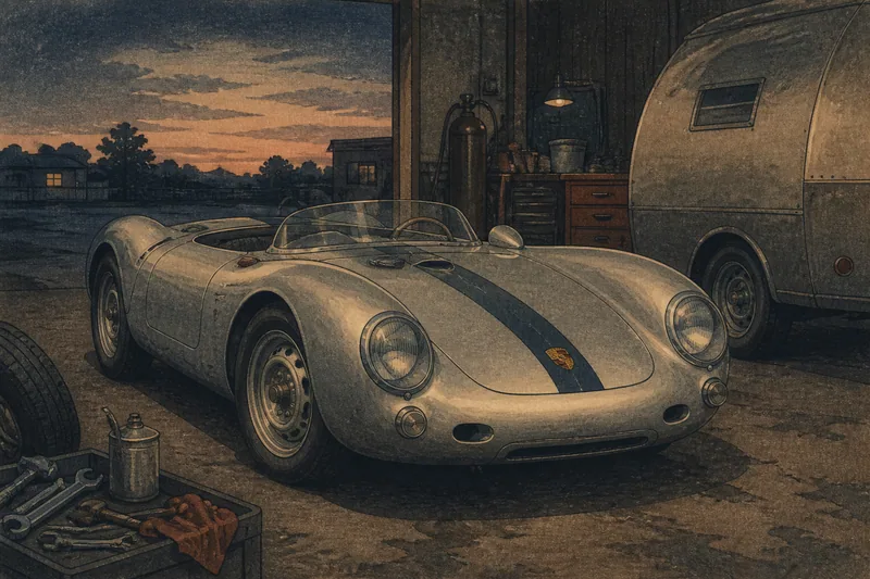 ジェームズ・ディーンの車の呪いのイメージ挿絵