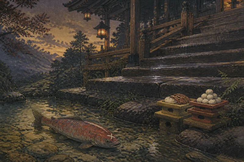 山倉様の十字の鮭のイメージ挿絵