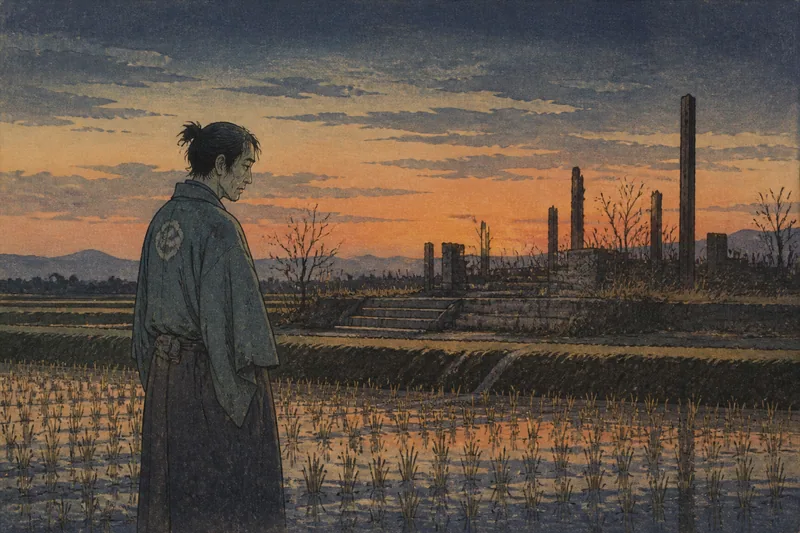 破産した富商の怨念が留まる田のイメージ挿絵
