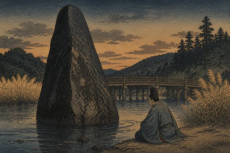 烏帽子岩のイメージ挿絵