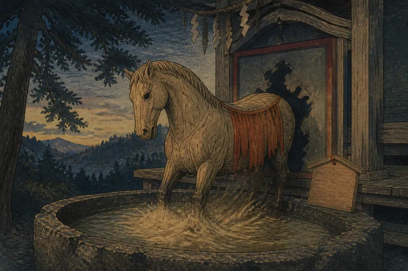 絵馬の馬のイメージ挿絵