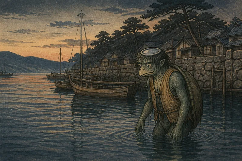 呉の海から上がらないエンコウのイメージ挿絵