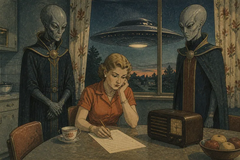 フランシス・スワンの宇宙人交信事件のイメージ挿絵