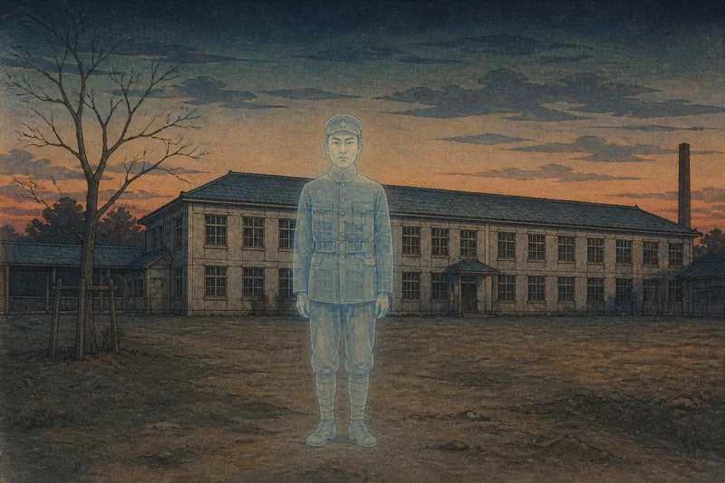 福岡中学校の怪談のイメージ挿絵