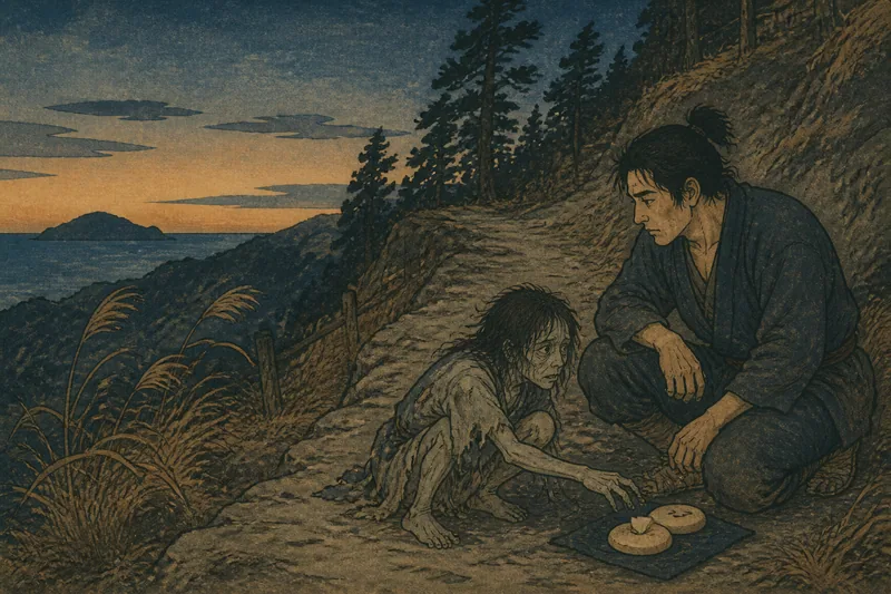 佐渡の餓鬼憑き三口食いのイメージ挿絵