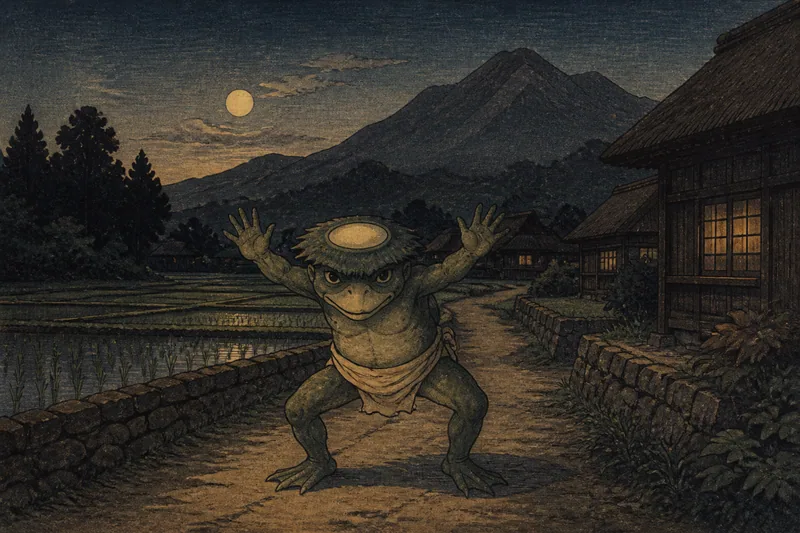 由布の夜鳴き相撲ガッパのイメージ挿絵