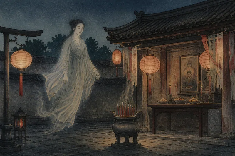 中国の幽霊のイメージ挿絵