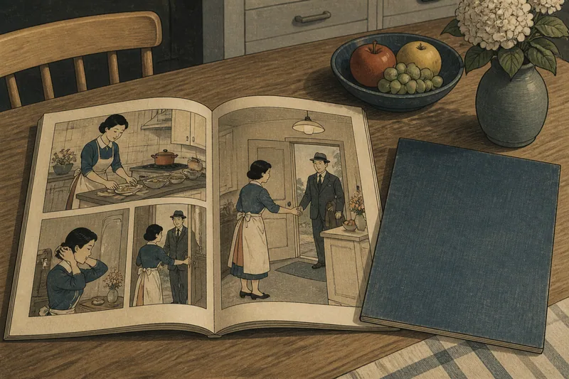 良妻の心得（1955年発行という偽記事）のイメージ挿絵