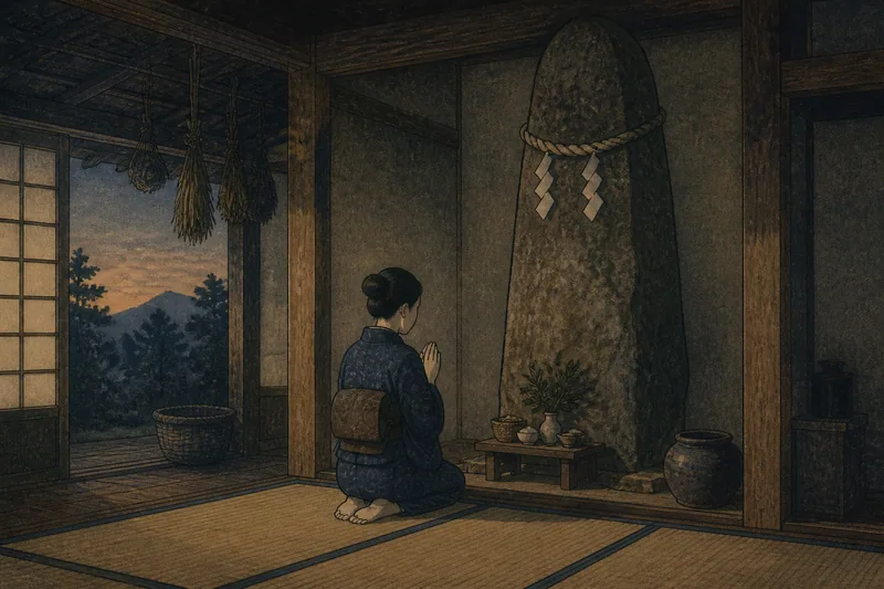 郡山の育つ石の御前様のイメージ挿絵