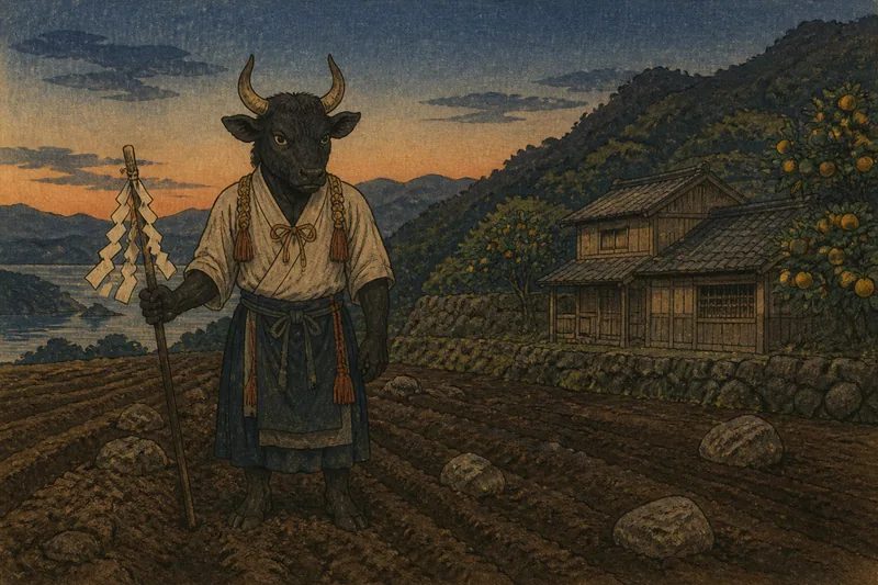 宇和島の天王社の祟りのイメージ挿絵